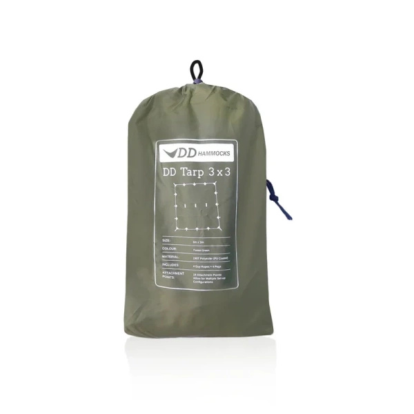 Płachta Biwakowa Tarp 3x3 DD Hammocks Forest Green