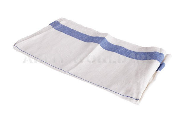 Ręcznik Wojskowy Polski Biały z Niebieską Aplikacją Model II Oryginał Nowy 