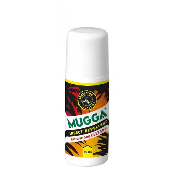 Insect Repellent For Mosquitos And Ticks Mugga Roll On Strong 50% 50 ml