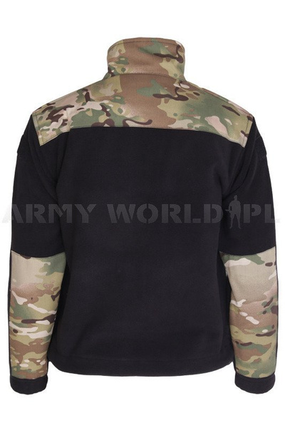 Fleece Jacket For Kids Junior Black / Multicam New