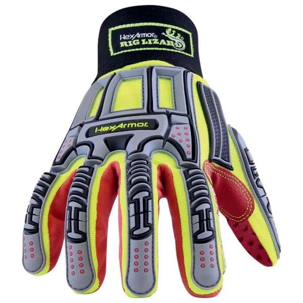 Rękawice Ochronne Mud Grip+ HexArmor Rig Lizard