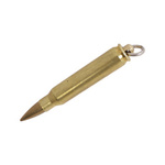 Brelok Wojskowy Pocisk 5,56 x 45 NATO (.223 Remington) Mosiężny Oryginał
