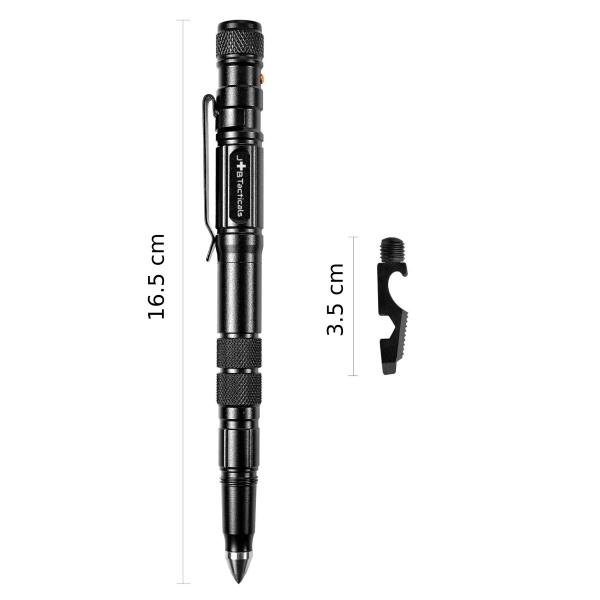 Kubotan 8w1 Długopis Taktyczny JB Tacticals Czarny