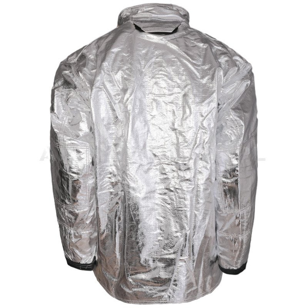 Fireighter Proximity Aluminized Jacket With DRD Straps Globe GXCEL US Army Silver Genuine Surplus New