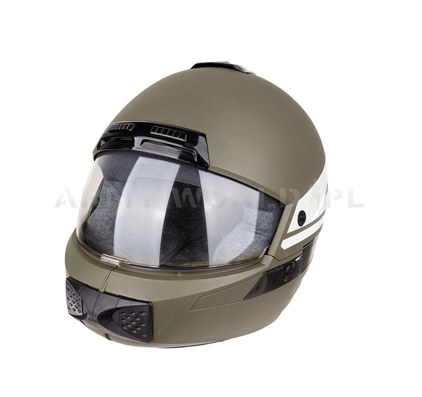 Kask Motocyklowy Włoski Model I Olive Oryginał Demobi II Gatunek