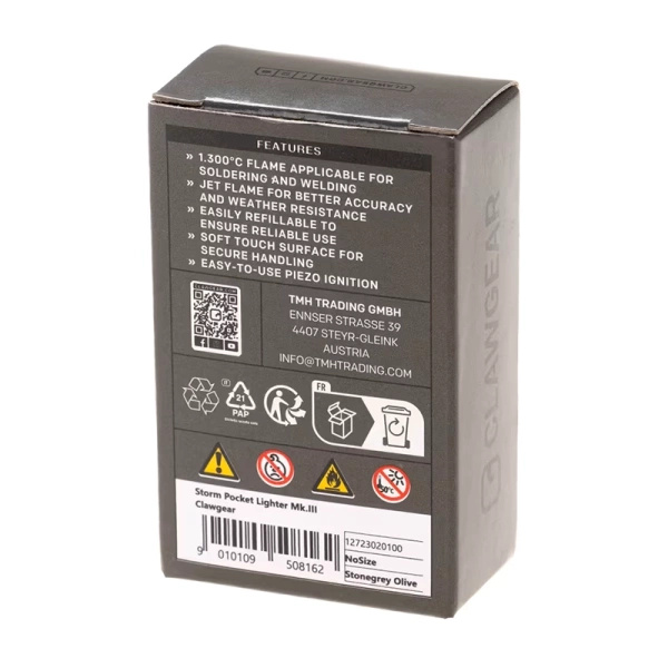 Zapalniczka Mk.II Storm Pocket Lighter ClawGear Czarna