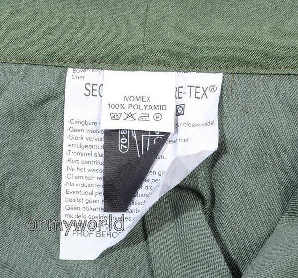 Spodnie Na Szelkach Wojskowe Holenderskie Nomex Gore-Tex Wersja Zimowa Olive Oryginał Nowe