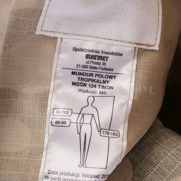 Military Field Uniform Tropical Pattern 124T /MON Set Blouse + Trousers Original New