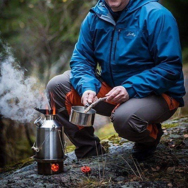 Zestaw Kuchenka + Akcesoria Ultimate Base Camp Kit Stal Nierdzewna 1,6 l Kelly Kettle (ULT-BASE)