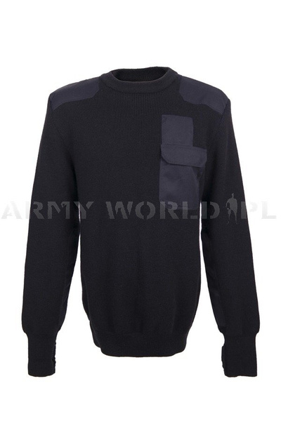 Polish Navy Officer Sweater 526/MON Black Original New