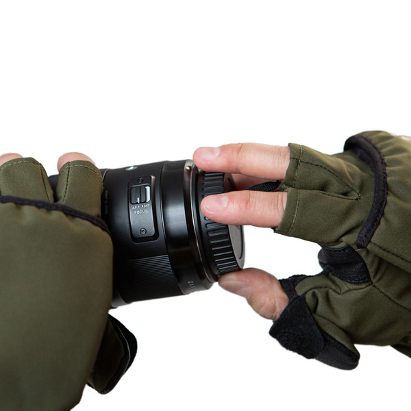 Rękawice Taktyczne HEAT 2 Softshell The Heat Company Tarmac - Brązowe