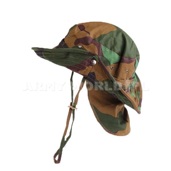 Kapelusz Wojskowy Holenderski "Boonie Hat" Z Usztywnianym Rondem Jungle Oryginał Demobil DB
