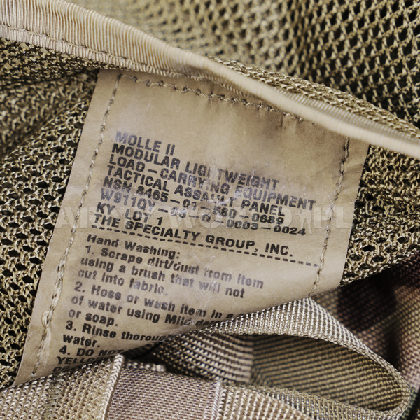 Panel Szturmowy Taktyczny TAP Tactical Assault Panel + Zestaw Uprzęży US Army Multicam Oryginał Demobil BDB