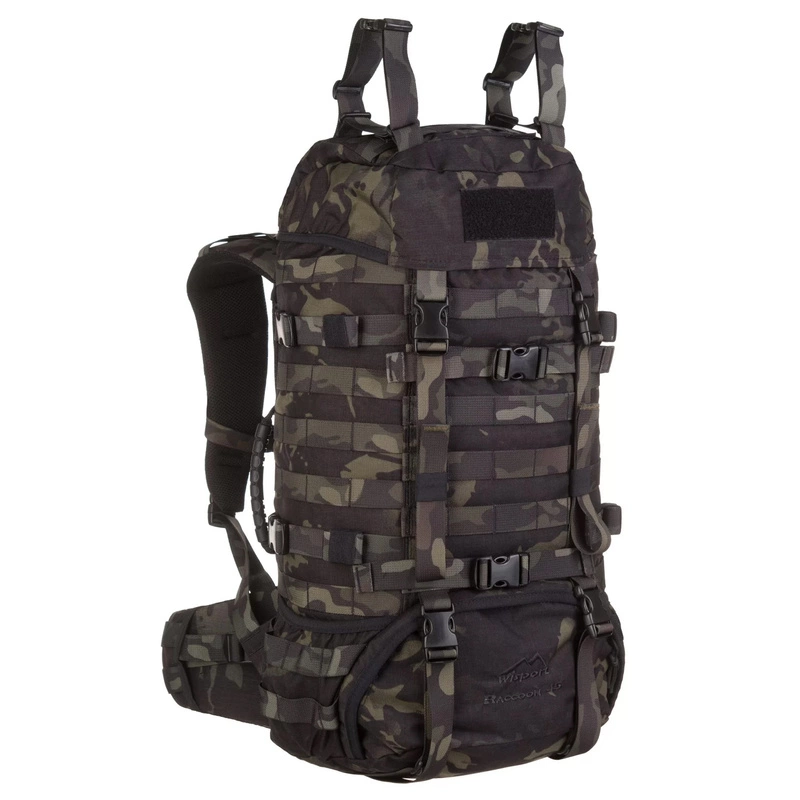 Military Backpack Wisport Raccoon 45 Litres Multicam Black multicam black BACKPACKS I BAGS I POCKETS Backpacks 30 49 l CAMOUFLAGE MultiCam Black Military shop ArmyWorld.pl