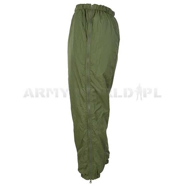 Spodnie Ocieplane Brytyjskie Softie Arctic Thermal Dwustronne Olive / Kremowe Oryginał Demobil II Gatunek 