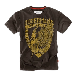 T-shirt Nation Rebel Doberman's Aggressive Brązowy