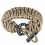 Paracord Bracelet 6 m With A Firestarter Bushmen Coyote New