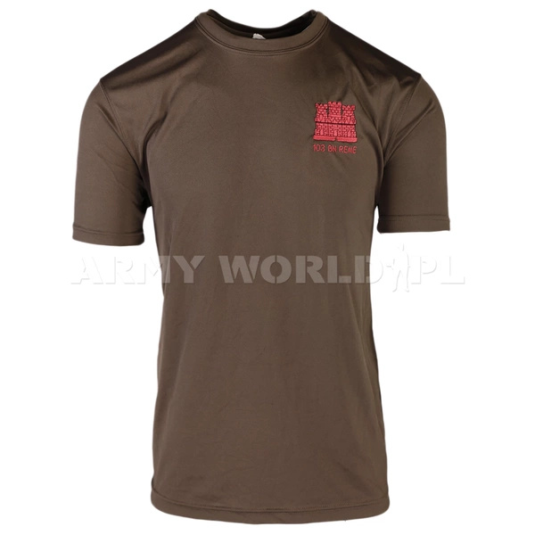 T-shirt Termoaktywny Coolmax 103 BN Reme Brązowy Oryginał Demobil BDB