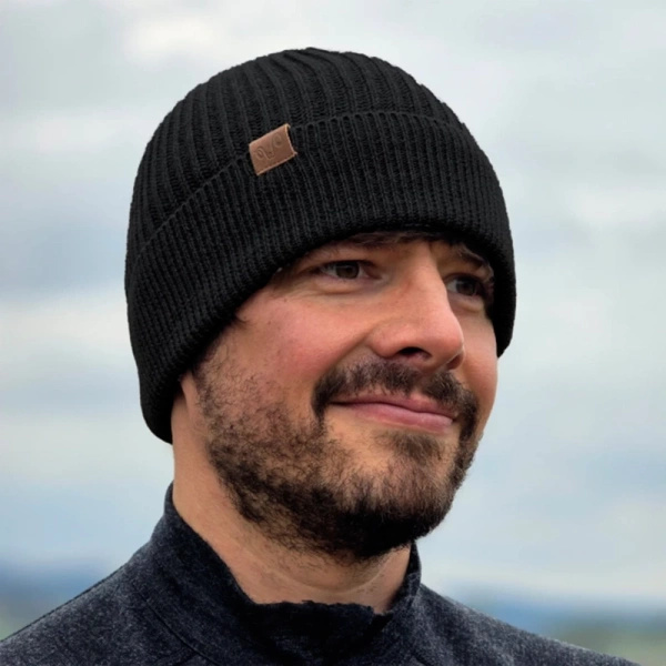 Czapka 100% Wełna Merino (250 g/m²) Icewall Granatowa