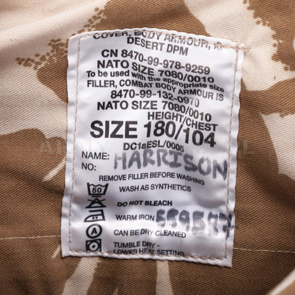 Kamizelka Taktyczna Ochronna Brytyjska DPM Desert Cover Combat Weste Oryginał Demobil BDB