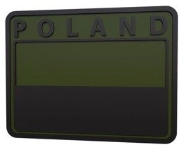 Military Emblem PVC Polish Flag Olive Green POLAND Helikon-Tex Set Of 2 Pieces (OD-FP2-RB-02)