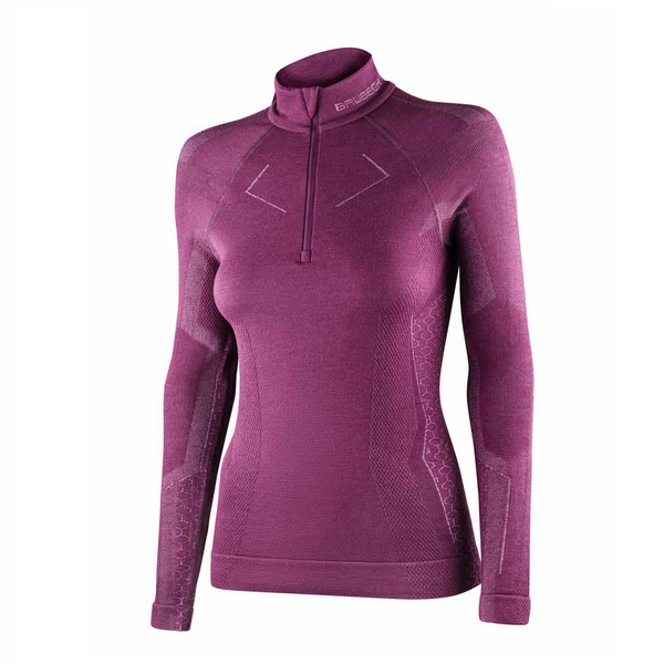 Bluza Damska Extreme MERINO Brubeck Fuksjowa (LS1609)