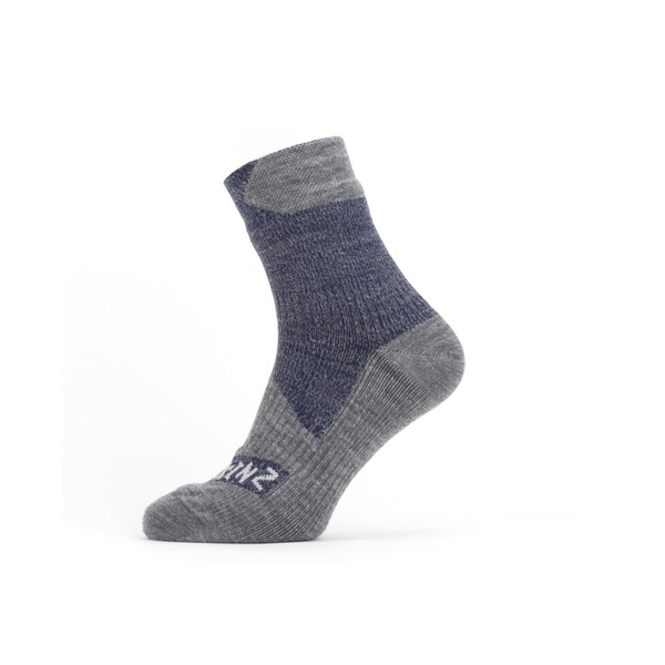 Waterproof Socks Sealskinz All Weather  Ankle Length Navy Blue / Grey (11100060)