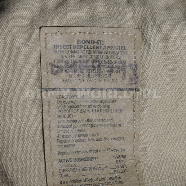 Spodnie Wojskowe Belgijskie Combat Insect Repellent Apparel Multicam Oryginał Demobil BDB