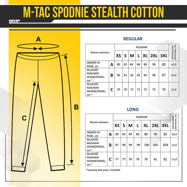 Spodnie Dresowe Stealth Cotton M-Tac Dark Navy Blue (20076015)
