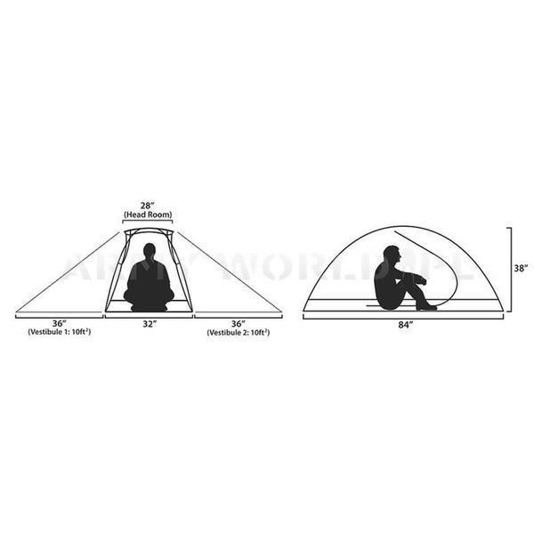 Namiot US Army LiteFighter® 1 Individual Shelter System OCP Oryginał Demobil BDB