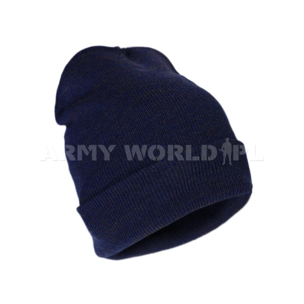 Czapka Dzianinowa Akrylowa C&A Granatowa Nowa