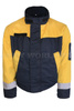 Dutch Army Firefighter's Jacket Flame Retardant Welo-tex JBNL Yellow/Navy Blue Genuine Military Surplus Used