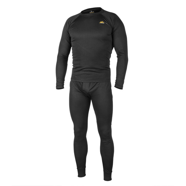 Thermoactive Underwear Level 1 III Gen. Helikon-Tex Set Shirt + Drawers Black (KP-UN1-PO-01)