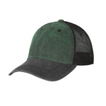 Czapka Trucker Plain Helikon-Tex Washed Cotton Washed Dark Green / Washed Black C ( CZ-PTC-CW-1F1CC)