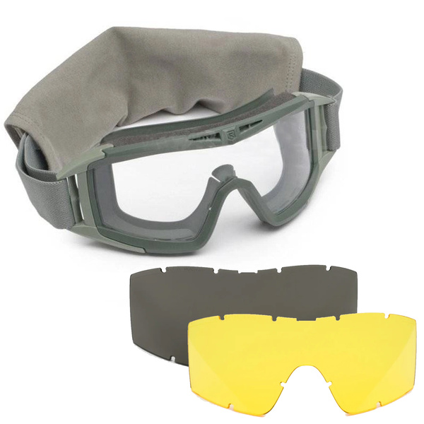 Ballistic Goggles Revision Desert Locus Foliage Green  + 3 Lenses Used