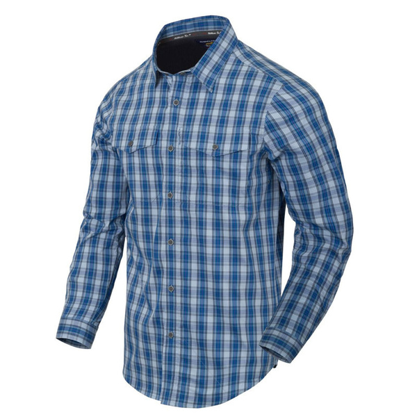 Shirt Covert Concealed Carry Helikon-Tex Ozark Blue Plaid (KO-CCC-CB-PD)