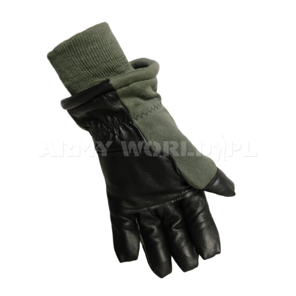 Rękawice Pilota Zimowe Intermediate Cold US Army Olive Oryginał Nowe