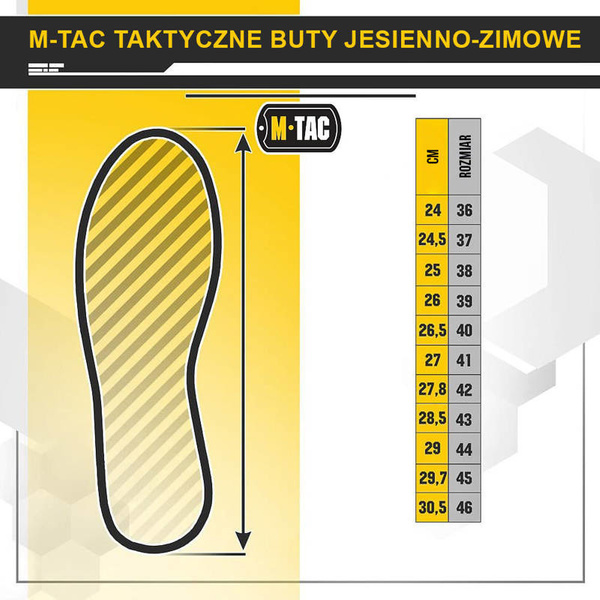 Buty Taktyczne Jesienno Zimowe M-Tac Coyote (30401005)