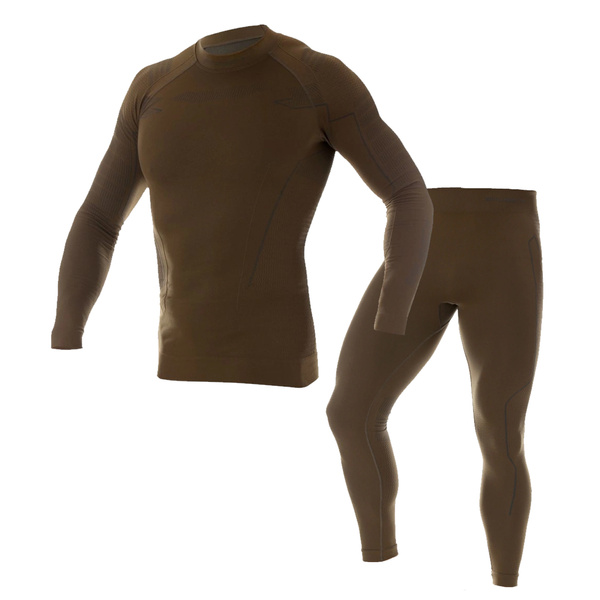 Zestaw Męski Bluza + Spodnie Thermo RANGER Nilit Heat Brubeck Khaki 