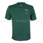 T-shirt Termoaktywny Brytyjski Coolmax Z Naszywka Zielony Oryginał Demobil DB