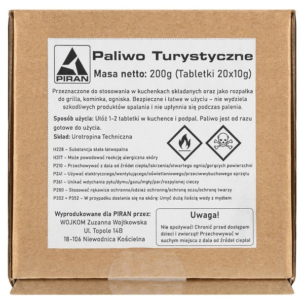 Paliwo Turystyczne W Tabletkach M Piran 20 × 10g