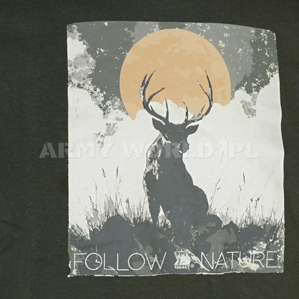 T-shirt Bawełniany FNT Deerant Tagart Green