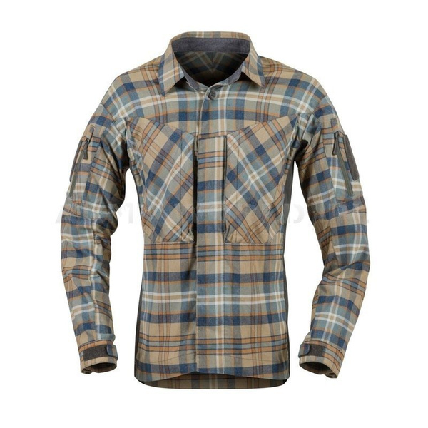 Tactical Shirt MBDU Flannel® Long Sleeve Helikon-Tex Ginger Plaid (KO-MBD-PO-P2)