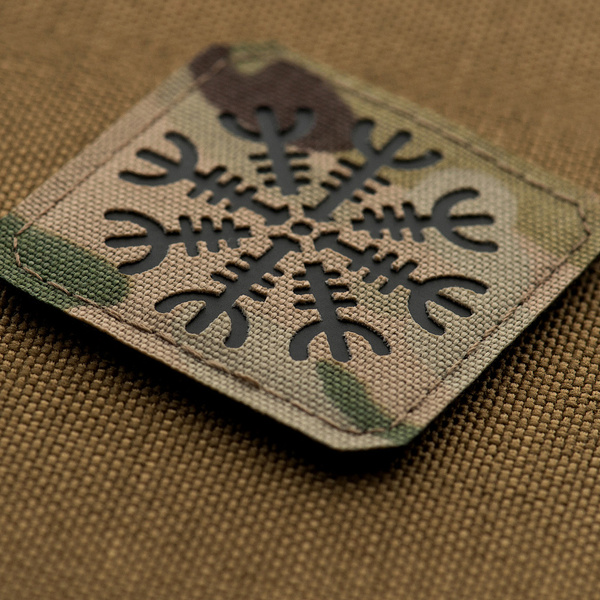Naszywka Hełm Grozy Cięta Laser Cut M-Tac Multicam/Black (51220802)