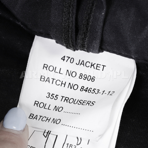 Kurtka Policyjna Ognioodporna Overall Czarna Oryginał Demobil BDB