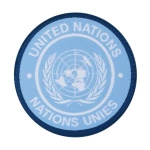 Naszywka United Nations Patch Round ClawGear Niebieska