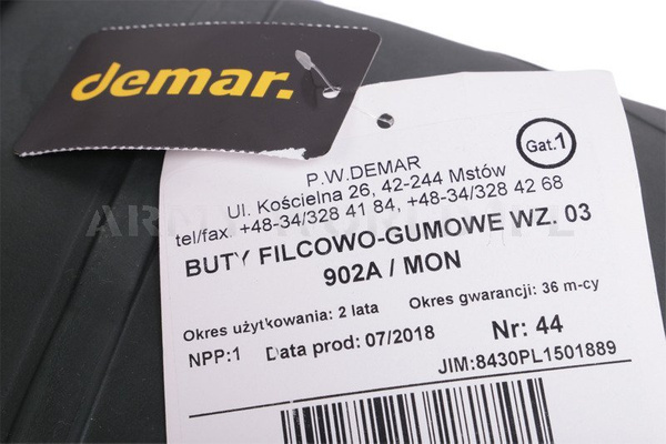 Kalosze / Buty Filcowo-Gumowe DEMAR 902A/MON Wz.3 Olive Oryginał Nowe 