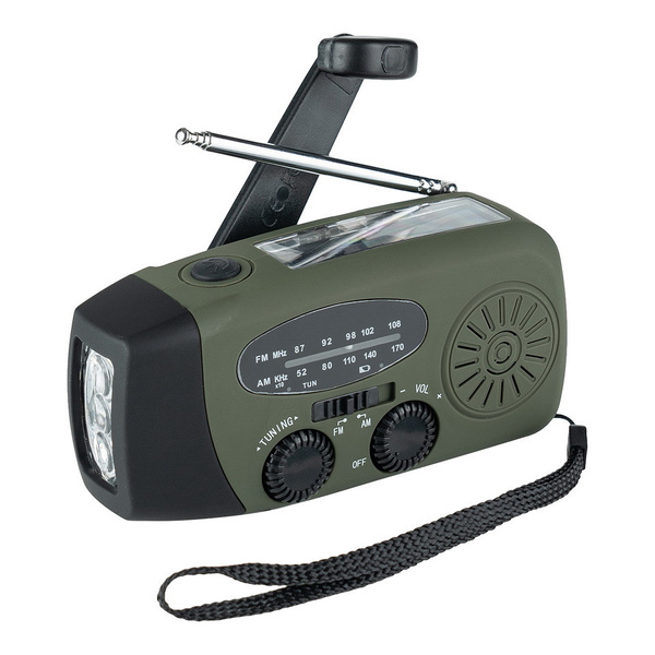 Radio Awaryjne Na Korbkę Fosco Olive (464600)