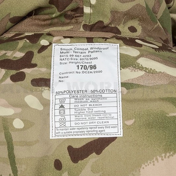 Kurtka Parka Wojskowa Brytyjska Windproof Nyco MTP (Multi Terrain Pattern) Oryginał Nowa  