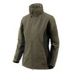 Women's Jacket Helikon-Tex Gunfighter Shark Skin Windblocker Taiga Green / Black (KU-GUW-FM-0901A)